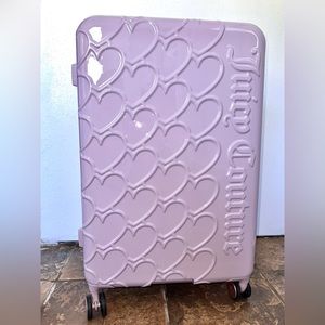 NWT Juicy Couture lilac heart 29” Large suitcase luggage